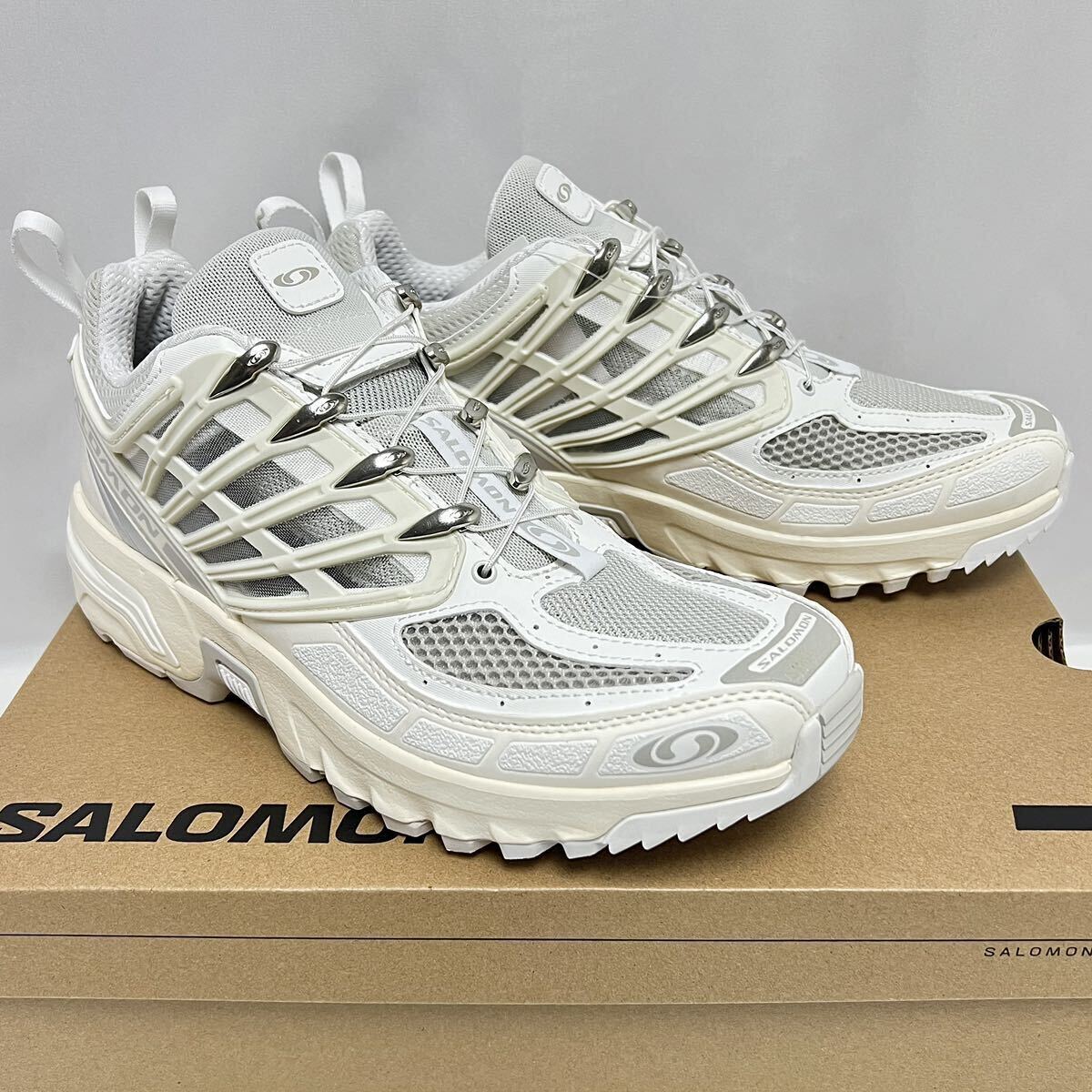 26.5cm 新品 Salomon サロモン ACS PRO ACSプロ スニーカー ホワイト 白 シューズ ACSPRO トレイル ランニング トレラン XT ADVANCED XA