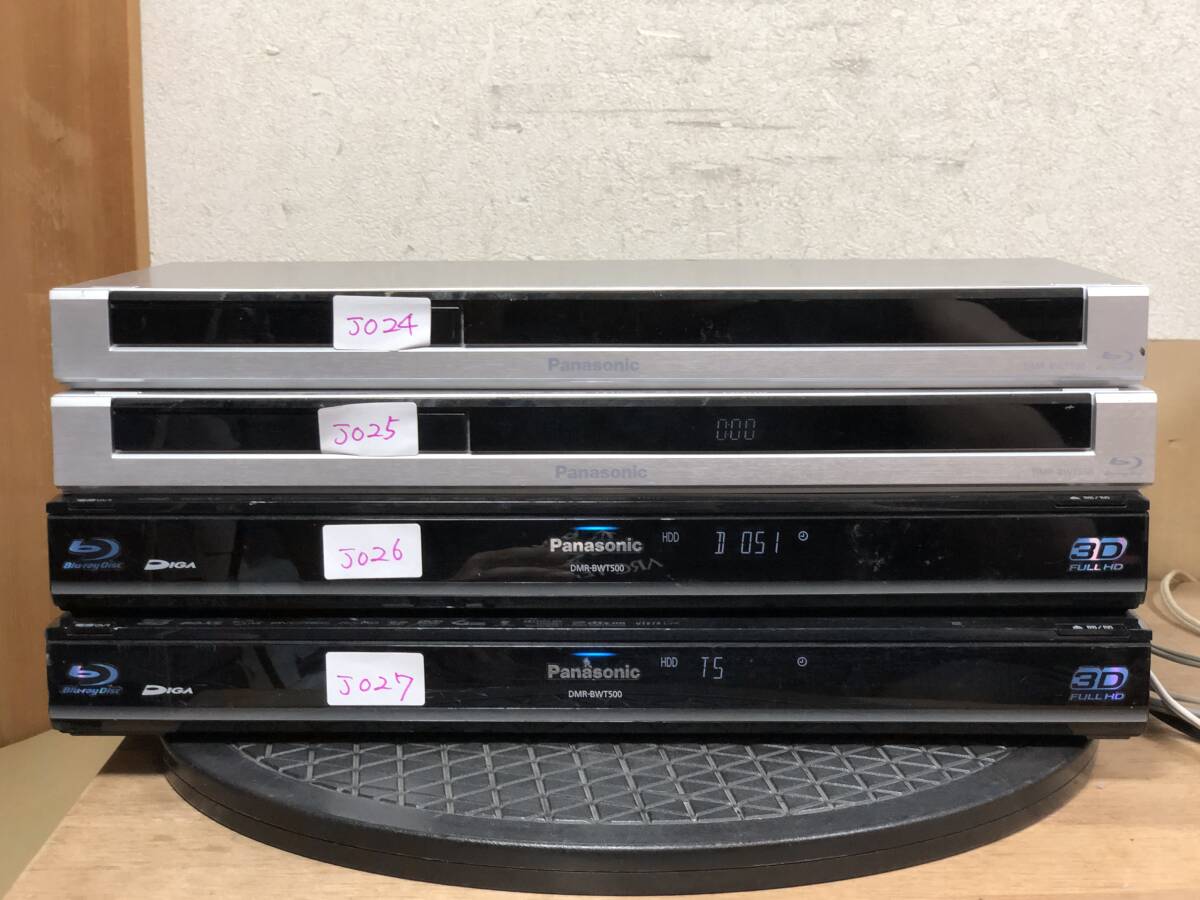 パナソニック BDレコーダー DMR-BWT550×2台、DMR-BWT500×2台のジャンク4台 024-027の画像1