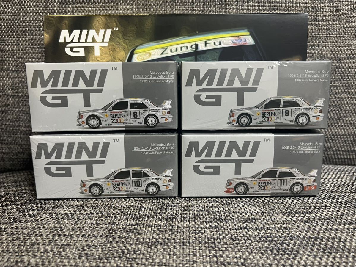 MINI GT 1/64 Mercedes Benz 190E 2.5-16 Evolution II Macau Gear Race 1992 Limited Set 香港限定の画像5