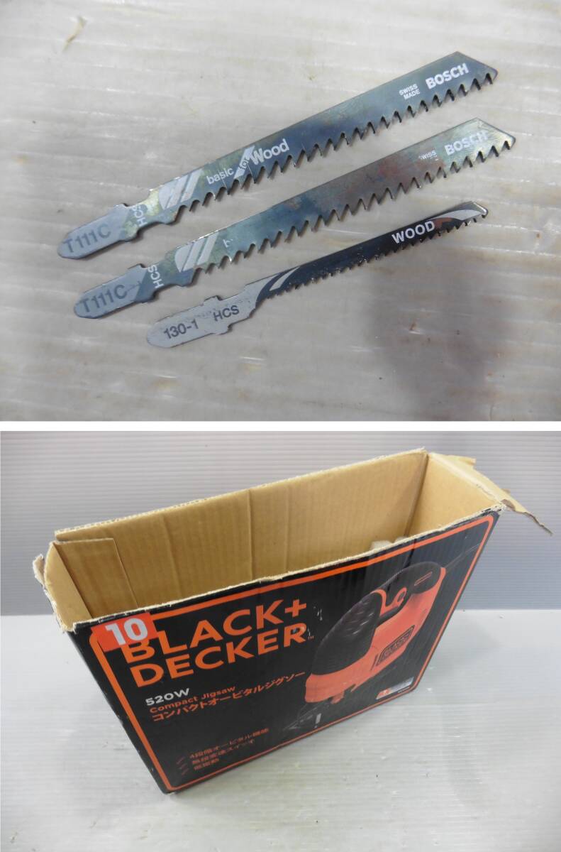  power tool black decker compact o-bitaru jigsaw KS701PE operation verification settled carpenter's tool USED S80
