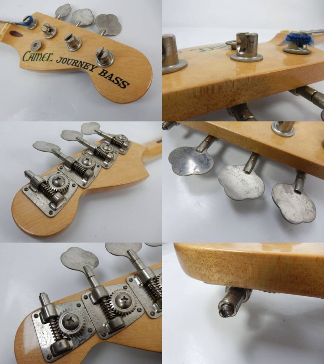 【CAMEL】 エレキベース JOURNEY BASS ハードケース付き 出音確認 ボデイ他多々難有 中古品 完全JUNK 部品取り用 現状渡し 一切返品不可で_画像5