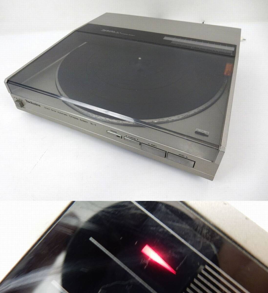 【Technics】 テクニクス DIRECT DRIVE AUTOMATIC TURNTABLE SYSTEM MODEL SL-5 通電/簡易動作確認 中古品 JUNK 現状渡し 一切返品不可で_画像1