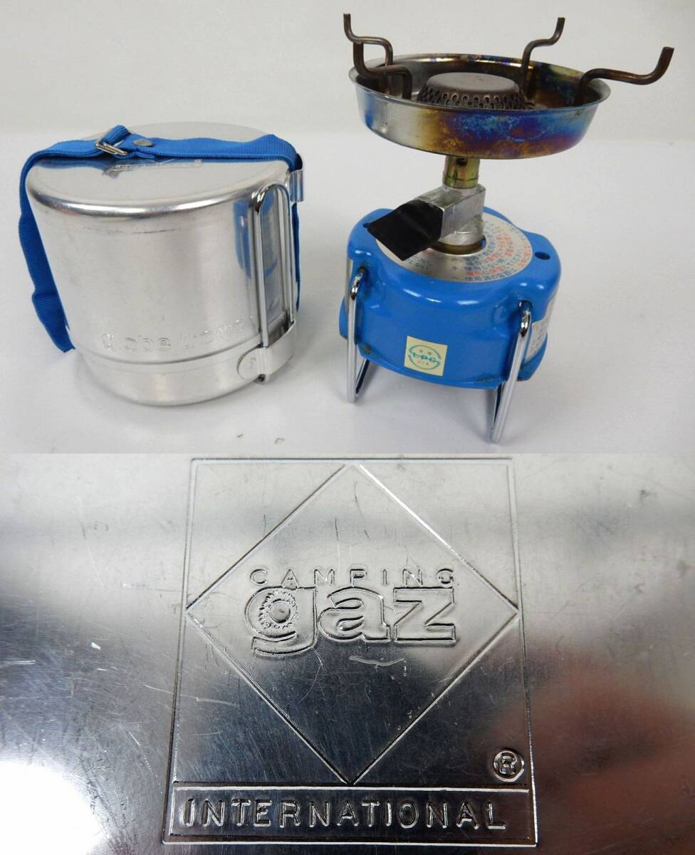 【Camping gaz】 キャンピングガス グローブ・トロッター型 ガスストーブ コンロ 中古品 JUNK 現状渡し 一切返品不可で！ の画像1