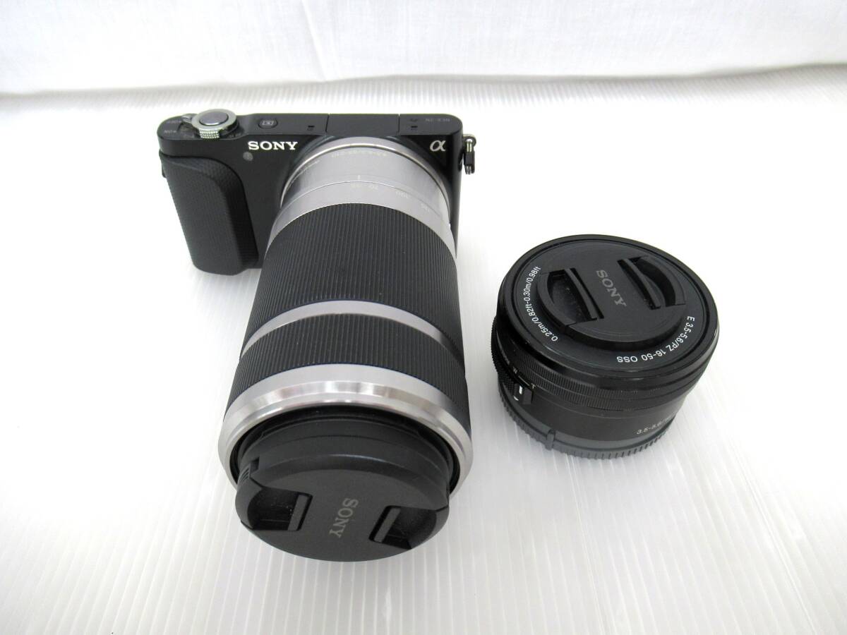 SONY ソニー NEX-3N ミラーレス一眼レフカメラ E 3.5-5.6/PZ 16-50 OSS / E 4.5-6.3/55-210 OSS デジカメの画像1
