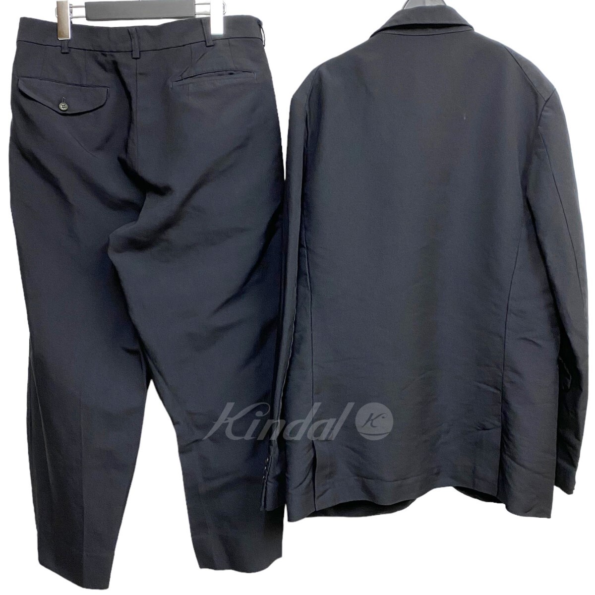 COMME des GARCONS HOMME DEUX　19AW 製品染めポリ縮絨加工ジャケット＆テーパードパンツ セットアップ　8069000103199_画像6