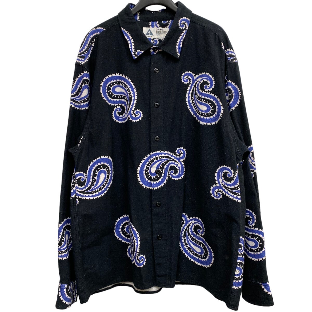 CHALLENGER 21AW PAISLEY NEL SHIRTペイズリーバンダナシャツ 8069000104561の画像1