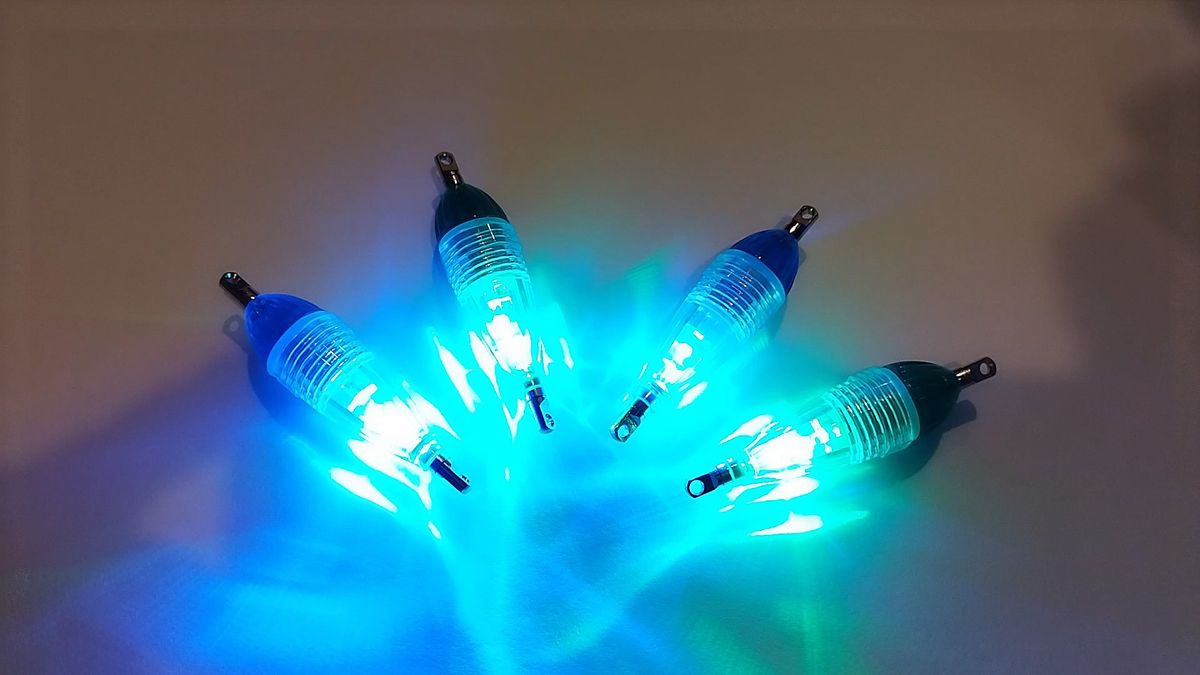 青１緑１　LED水中集魚灯 ケミホタル 青物　シーバス　タイラバ　エギング　タコ　タチウオ　サビキ　タイラバ　ヒラメ　アオリ　コチ