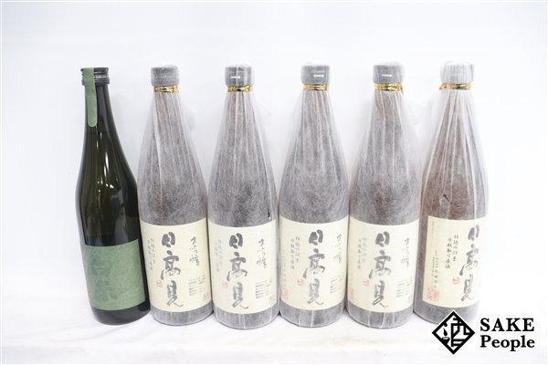 ☆1円～ 日本酒6本セット 白糸 純米 720ml/日高見 大吟醸 仕込み57号・58号・59号斗瓶取り原酒 720ml_画像1