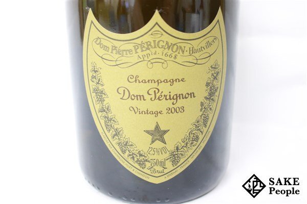 □注目! ドン・ペリニヨンブリュット 2003 750ml 12.5% 箱 冊子付き シャンパンの画像3