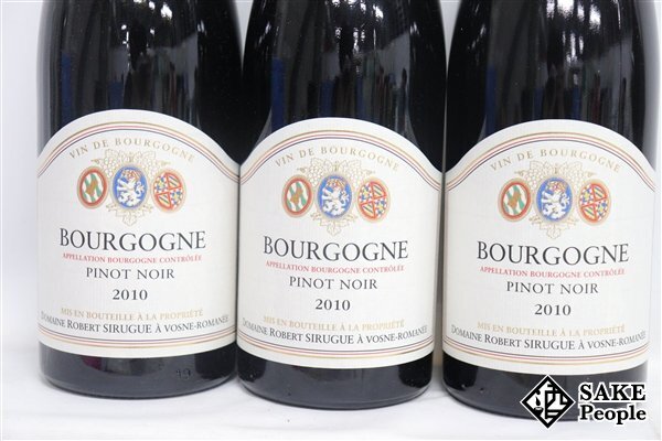 ■注目! ワイン6本セット ブルゴーニュ ピノ・ノワール 2010/2011 ロベール・シリュグ 750mlの画像2