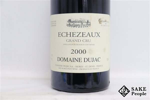 ■注目! エシェゾー グラン・クリュ 2000 ドメーヌ・デュジャック 750ml 13％ フランス ブルゴーニュ 赤の画像2