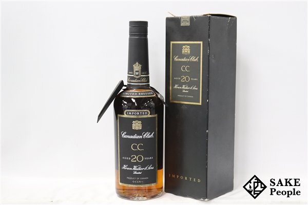 * attention! Canadian Club 20 year 750ml 40% box booklet attaching Canadian 