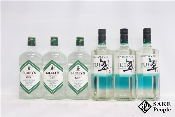 *1 jpy ~ Gin 6 pcs set Suntory .700ml/gi ruby Gin 700ml