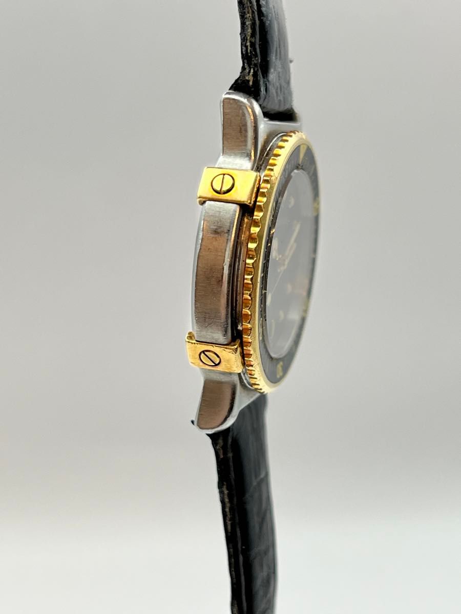 ティファニー　時計　ダイバーズウォッチ 18K ヴィンテージ デイト 腕時計 クオーツ 稼働 ダイバー 黒文字盤