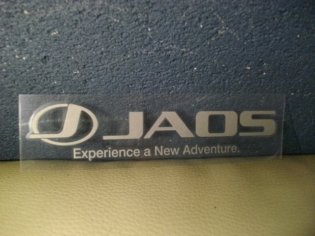 JAOS ステッカー S シルバー  送料込みの画像1