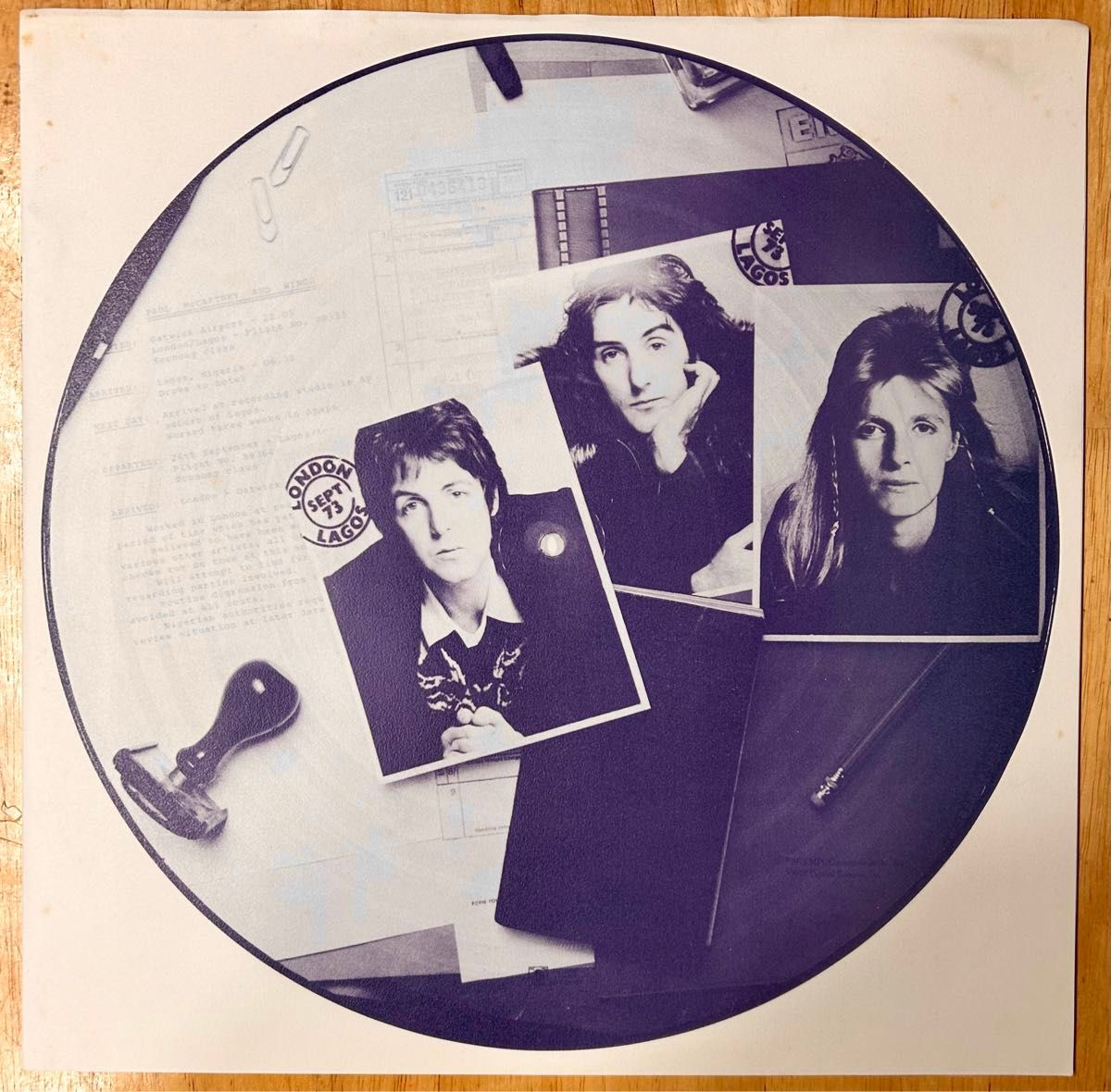 ポール・マッカートニー　バンド・オン・ザ・ラン ブートレグ　2枚組LPレコード