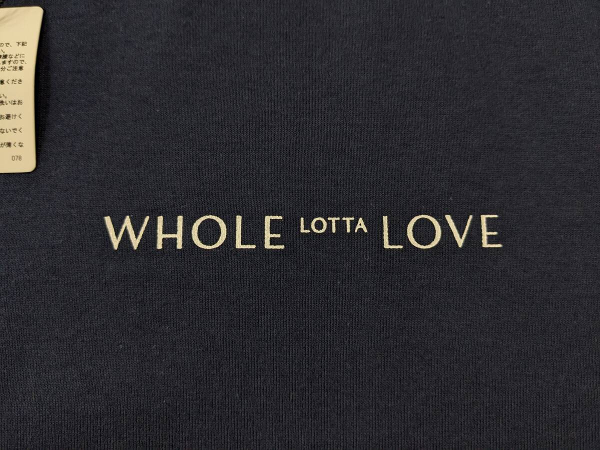 Ron Herman/ロンハーマン/Whole Lotta Love Print Tee/胸ロゴTシャツ/ネイビー/SIZE L/ゆったりシルエット/新品タグ付きの画像3