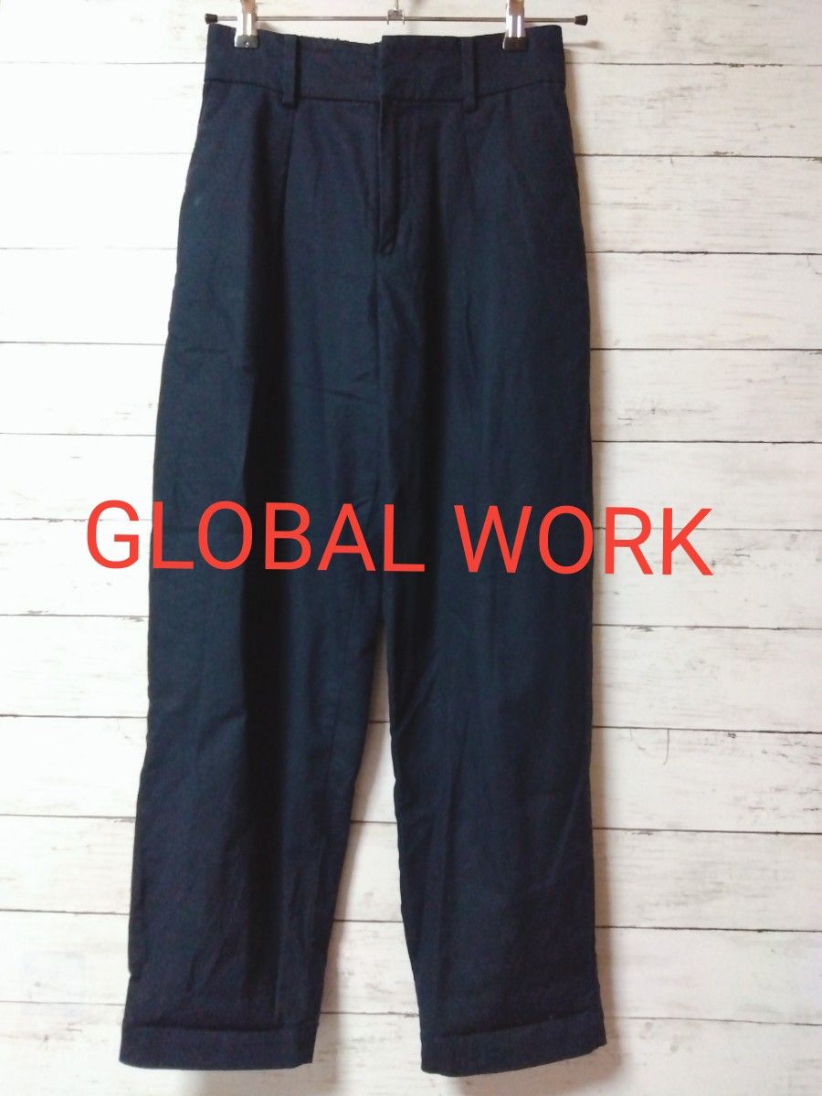 GLOBAL WORK　パンツ　S 　ネイビー