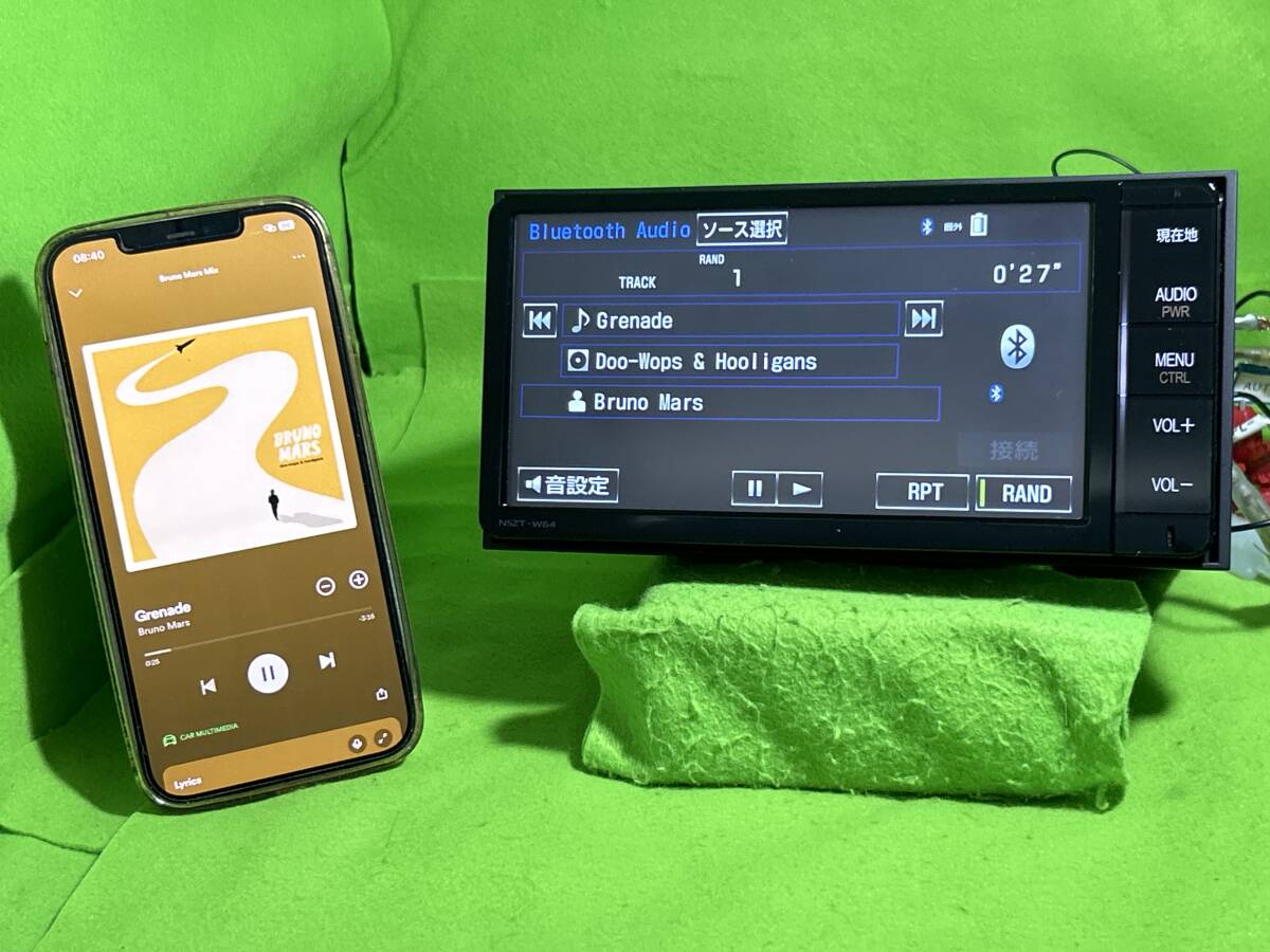 新品配線付 NSZT-W64 トヨタ純正ナビ 地図2016年版 mini B-CASカード付 セキュリティロック解除済 動作品保証付 SP336の画像5