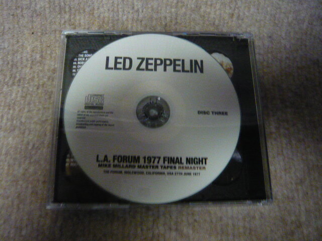 LED ZEPPELIN / L.A. FORUM 1977 FINAL NIGHT MIKE MILLARD MASTER TAPES:FLAT TRANSFER+FINAL NIGHT MIKE MILLARD MASTER TAPES:REMASTER_画像6