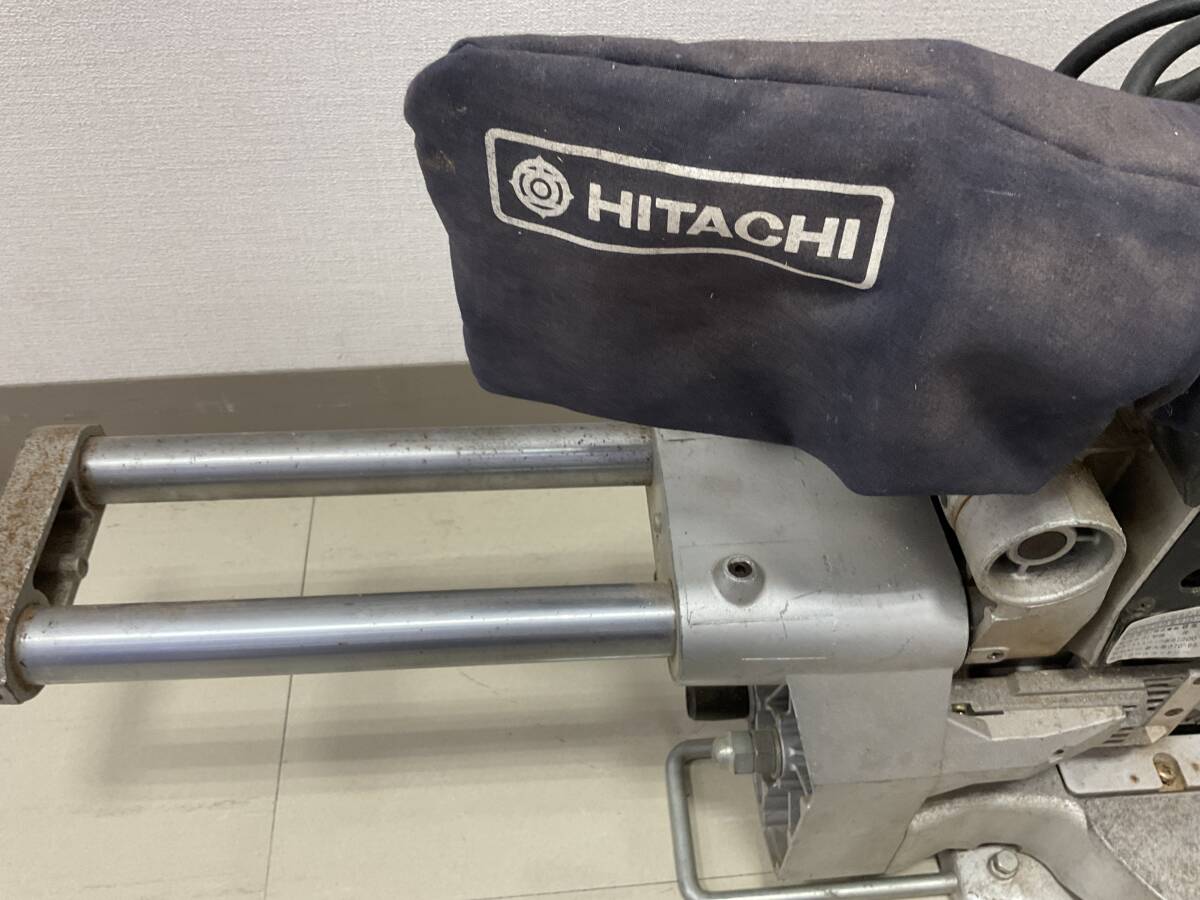 1625◆HITACHI 日立 216mm スライド丸ノコ 中古 C8FB スライドマルノコ 電動丸ノコ 電動丸鋸 丸のこ 通電確認OKの画像3