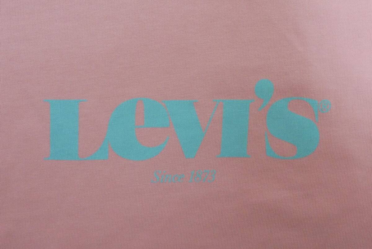 新品リーバイス16139-0049 JP Lサイズ/US Mサイズ リラックスフィット ロングスリーブ Tシャツ ピンク 長Ｔ ロンＴ シャツ カットソー ロゴの画像2