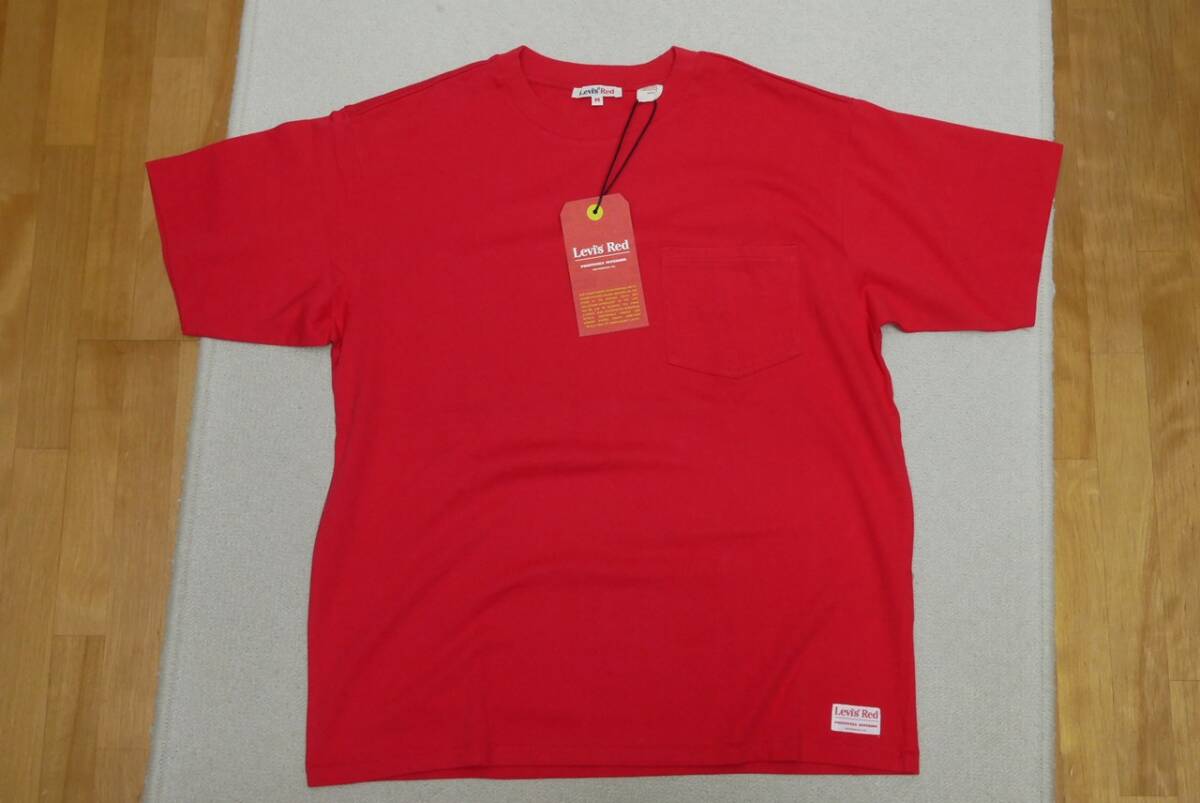 新品リーバイスA0145-0001 JP Lサイズ/US Mサイズ Levi's RED LR VINTAGE Tシャツ レッド TRUE RED ショートスリーブ 半袖 クルーネック_画像1