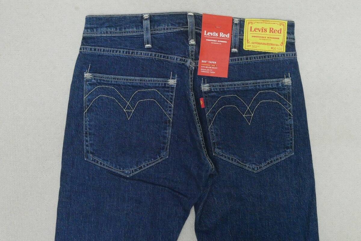 新品リーバイスA0133-0002 W30 Levi's Red LR 502 テーパー インディゴ・ミッドユーズド ストレッチデニム Red Collectionの画像6