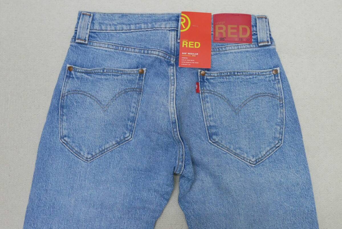 新品リーバイスA2692-0003 W28 Levi's Red LR 505 レギュラー FRONTWATER BLUE インディゴ・ライトユーズド ストレッチデニム_画像6