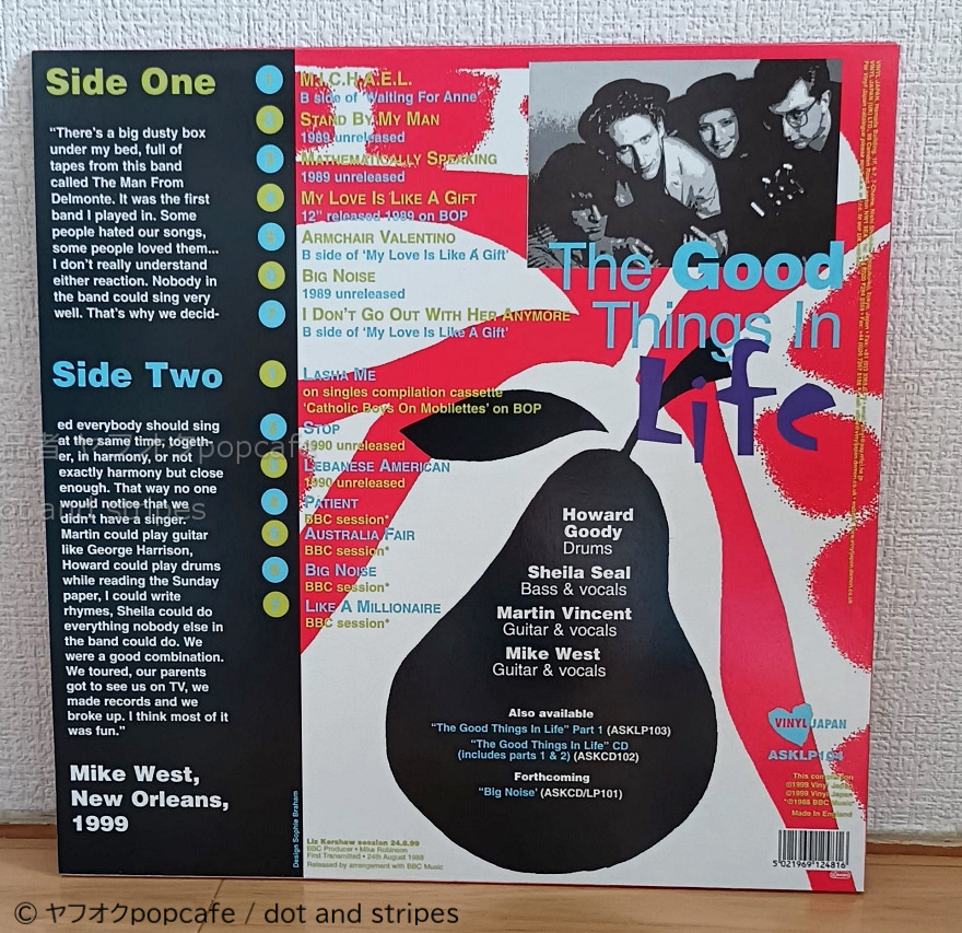 【The Man From Delmonte】The Good Things In Life Part 2 LP レコード Vinyl JAPAN マン・フロム・デルモンテ ネオアコ ギターポップ_画像2