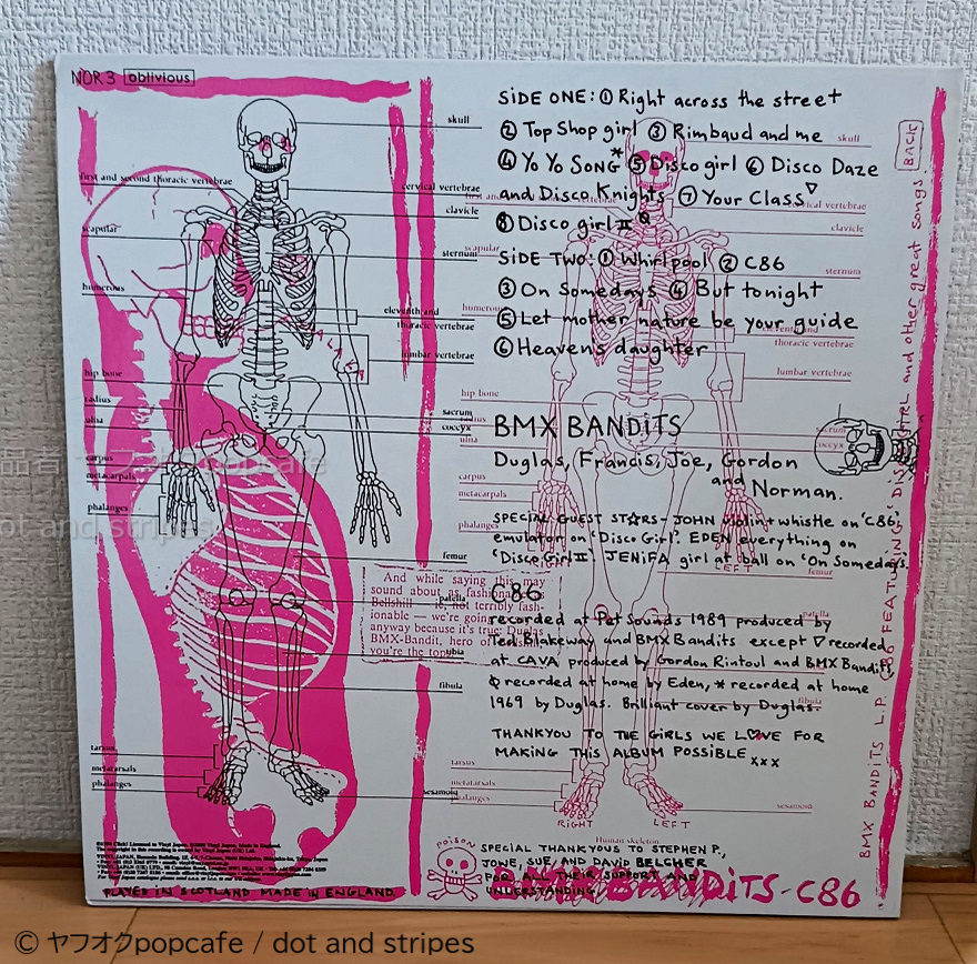 LP【BMX Bandits】C86 レコード Vinyl ネオアコ本掲載 グラスゴー ギターポップ Teenage Fanclub TFC Vaselines BMX BANDITOS_画像2