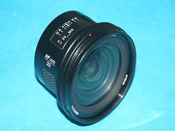 ★ GW限定 激安 1円出品！大迫力 超広角！綺麗！★ MINOLTA ミノルタ AF 20mm F2.8 初期型！ α Aマウント！少難有り ジャンク扱い！FD2806の画像5