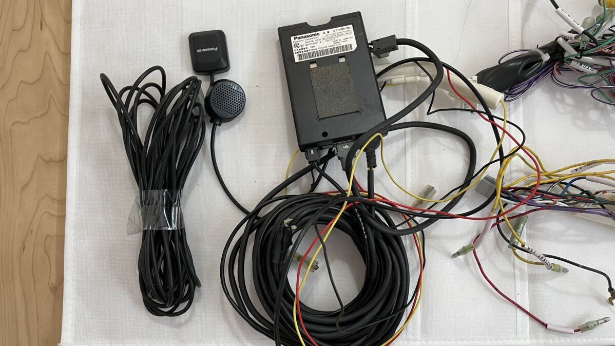カーナビ ETCセット Panasonic ストラーダ CN-H500D + CY-DSR110D 作動確認後外し 配線類 GPS 付 パナソニック 社外 ナビ 中古 の画像9