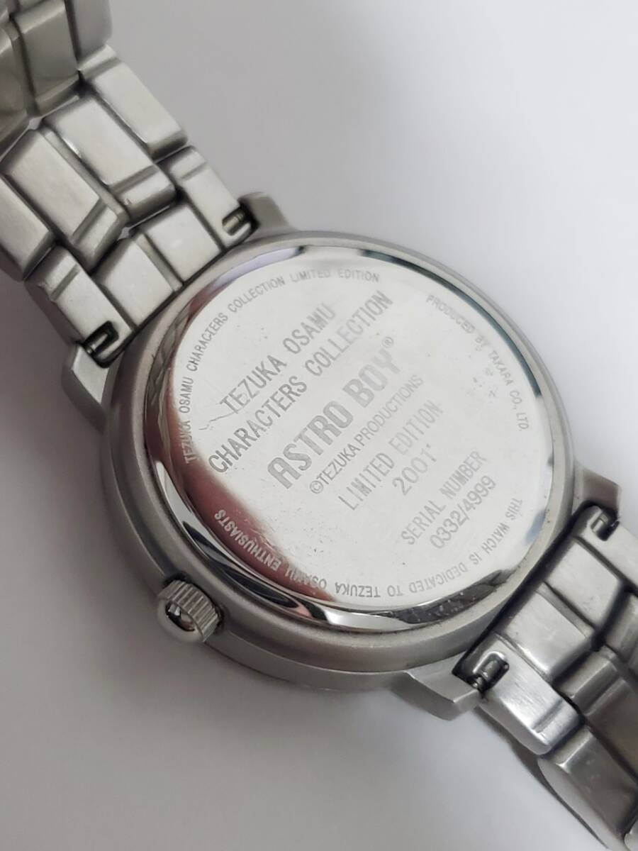 TEZUKA OSAMU ASTRO BOY 手塚治虫 鉄腕アトム 0332/4999 Limited Edition2001 腕時計 手巻き メンズ 稼働品の画像6
