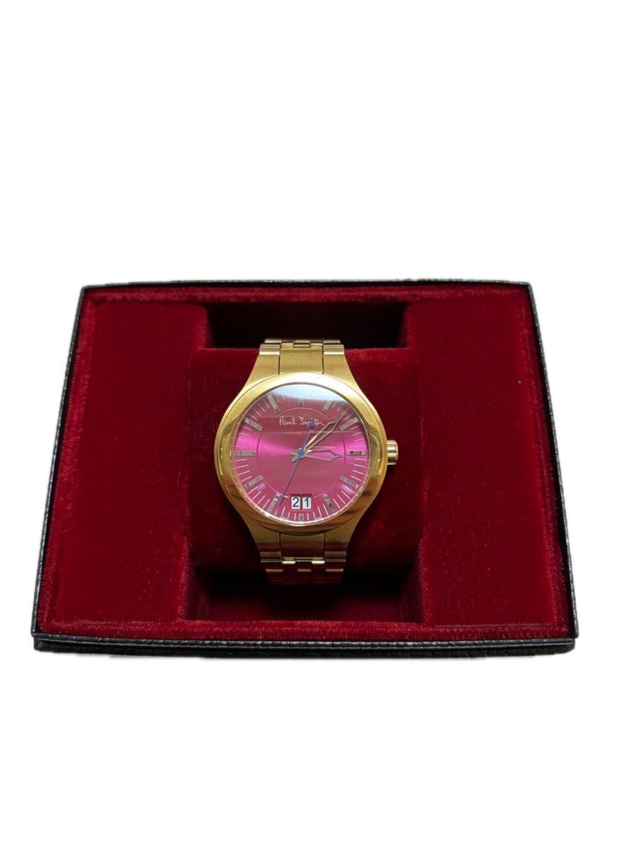 ポールスミス　スイスコレクション　腕時計　ピンク