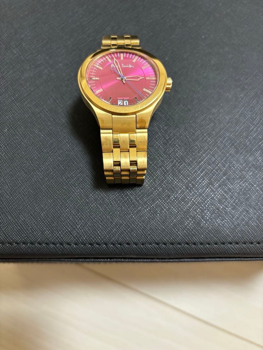 ポールスミス　スイスコレクション　腕時計　ピンク