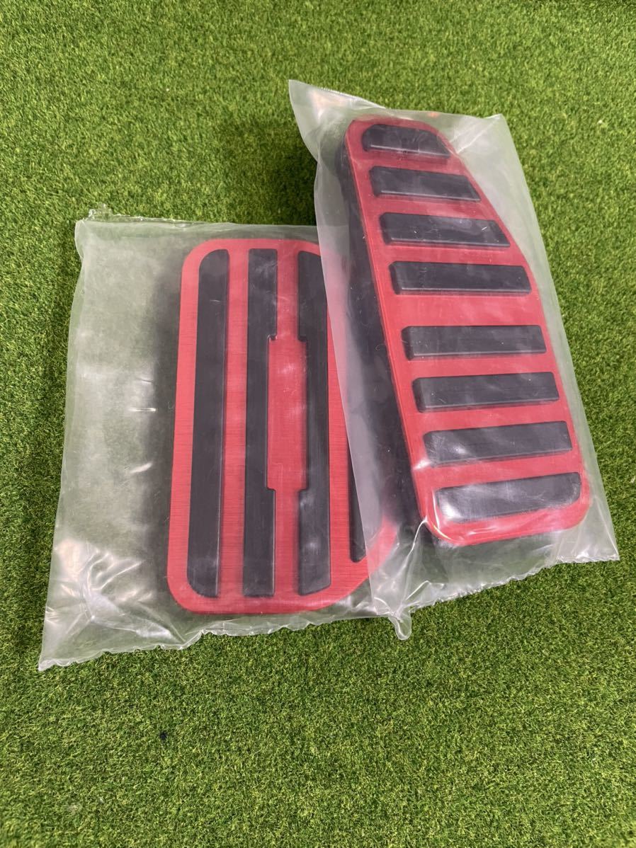  Jimny pedal brake accelerator cover conform Suzuki new goods Suzuki Hustler Cross Be pedal cover set aluminium 2P red 