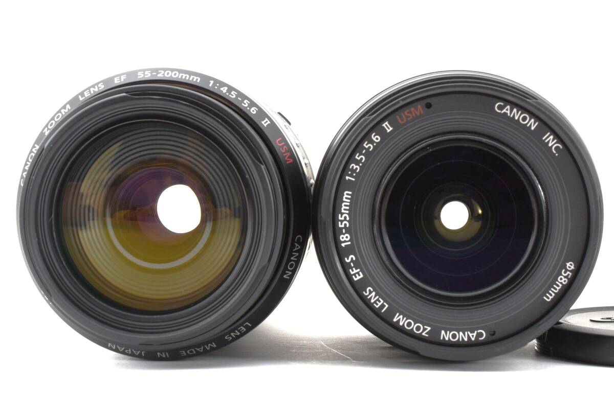 Canon キヤノン EOS Kiss Digital N EF-S 18-55mm F3.5-5.6 II USM + 55-200mm F4.5-5.6 II USM 3050_画像3