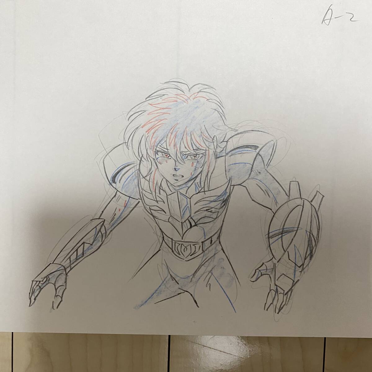  tube 76 Saint Seiya original picture ( draft original picture ) set blue copper ... swan seat kignas ice river that time thing * valuable . goods!!