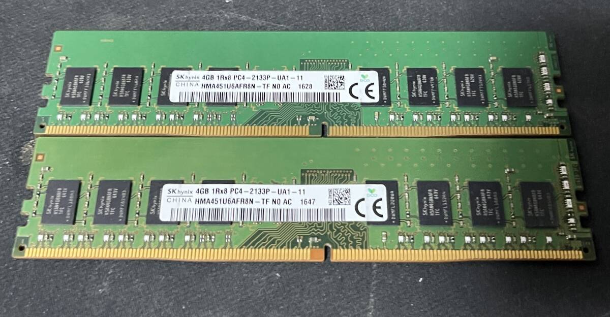 SK hynix DDR4-2133 4GB 2枚組(8GB) デスクトップメモリ HMA451U6AFR8N_画像1