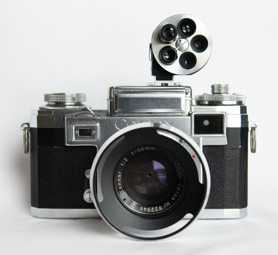  （美品）コンタックスⅢ+ カールツァイス Sonnar 1: 2 f=50mm + ロシア製ターレットファインダー + カメラケース + ストラップの画像8