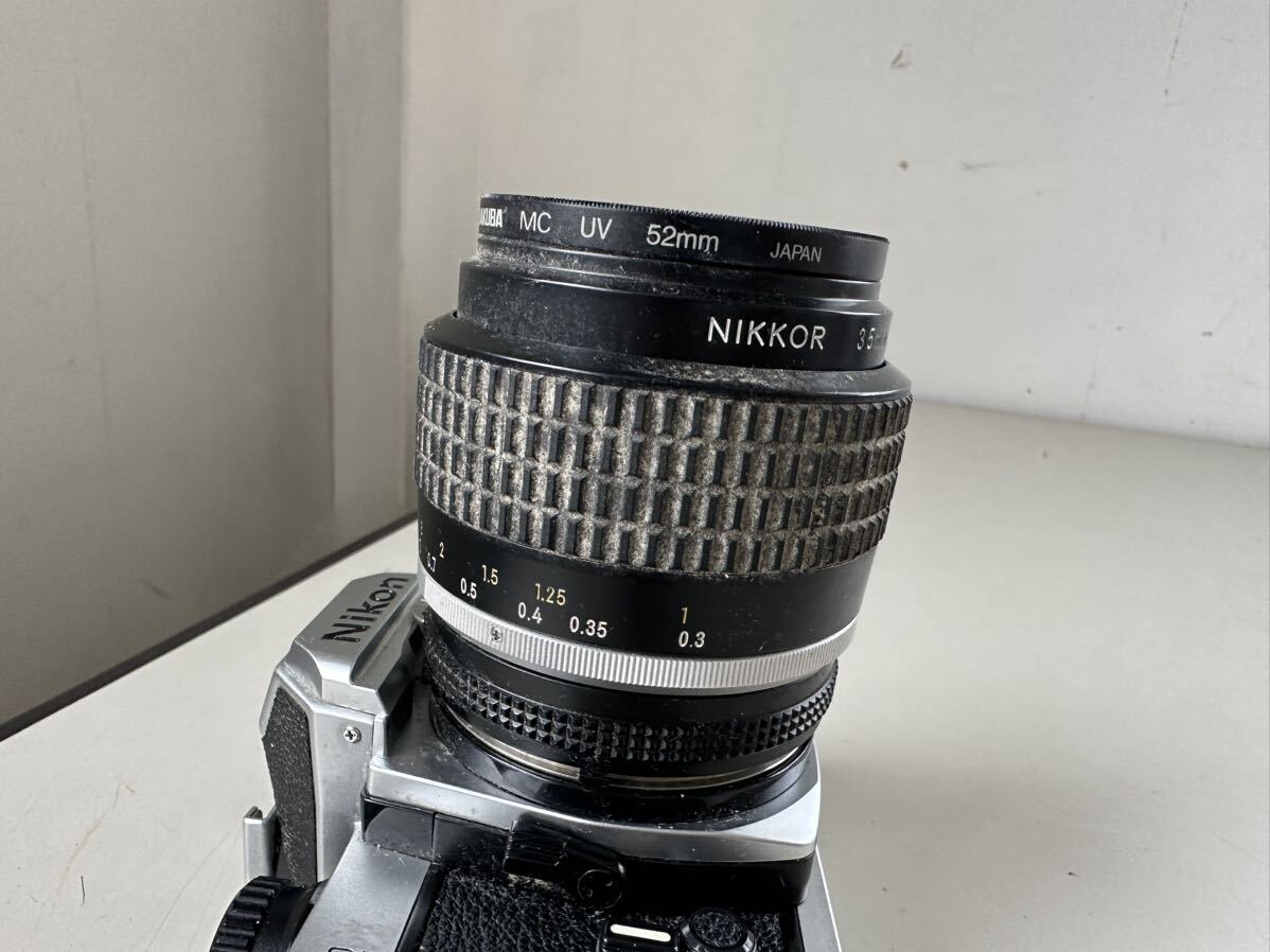 Nikon FM2 /Nikon NIKKOR 35mm 1:1.4 レンズ フィルムカメラニコン ジャンクの画像7