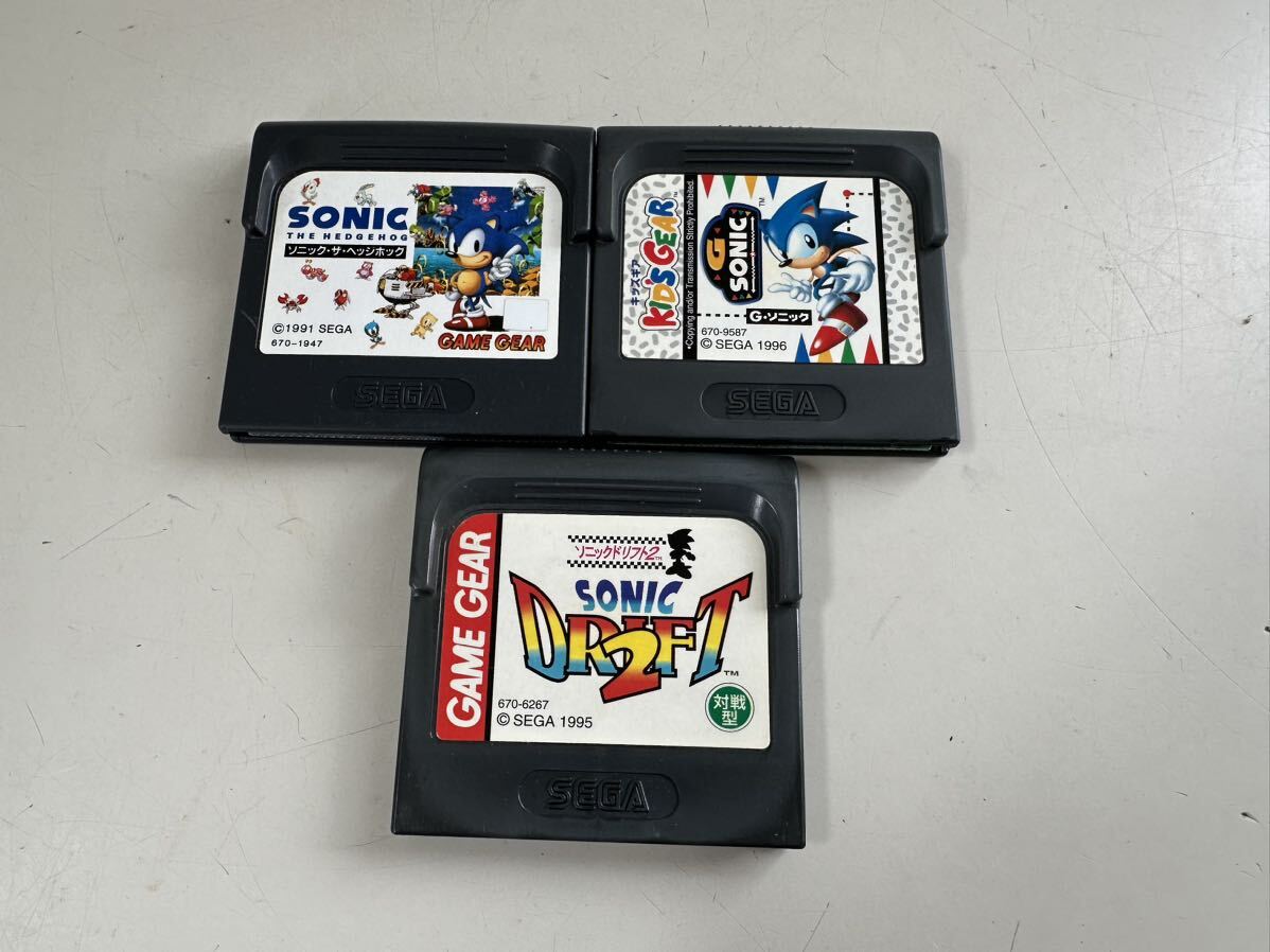  Sega Game Gear soft only Sonic drift 2/G Sonic / Sonic * The * Hedgehog 3ps.@ operation not yet verification 