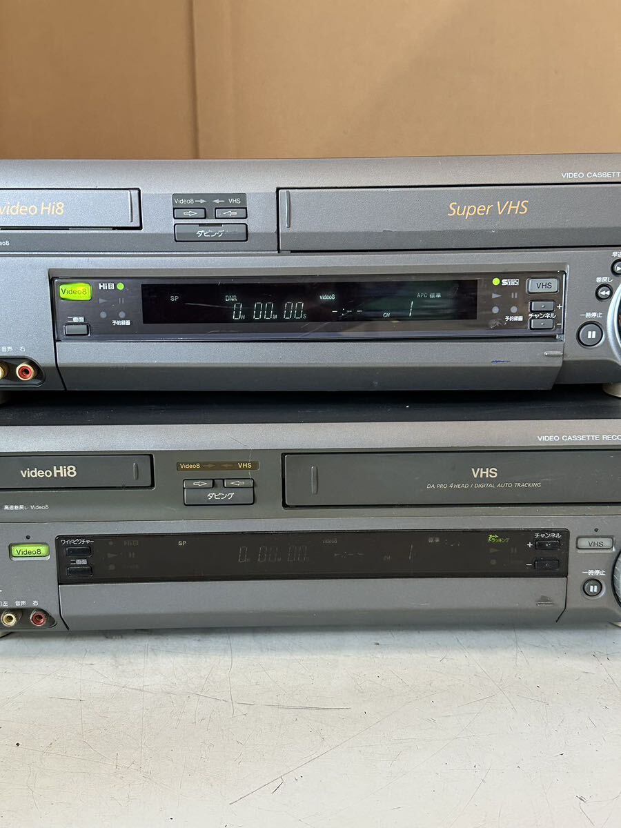 SONY ソニー VHS/Video8 ビデオデッキ WV-TW1/WV-ST1 2台 通電確認のみの画像2