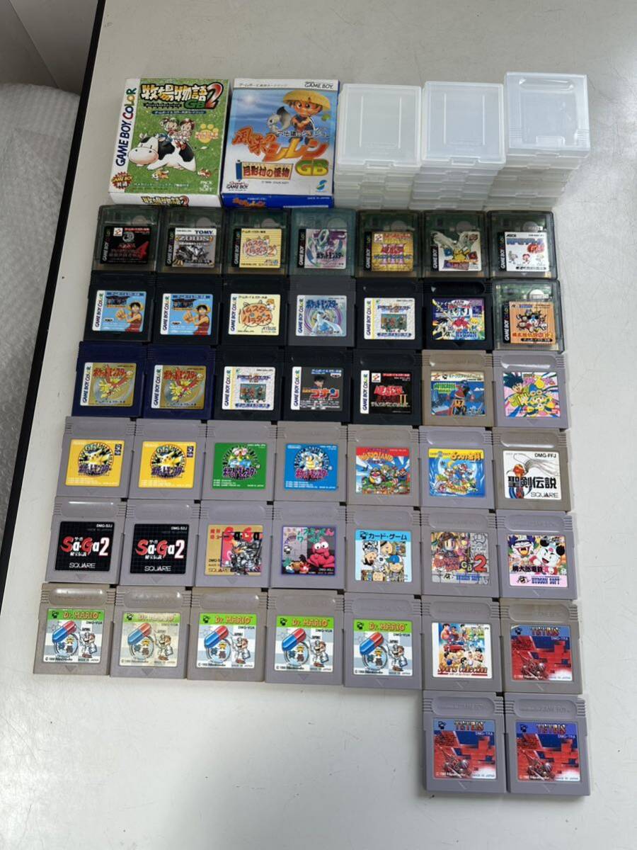 GAME BOY/ゲームボーイカラー専用 ソフト 色々46本 4/15 現状品 GAME BOY/ゲームボーイカラー専用 ソフト 色々46本 4/15 現状品