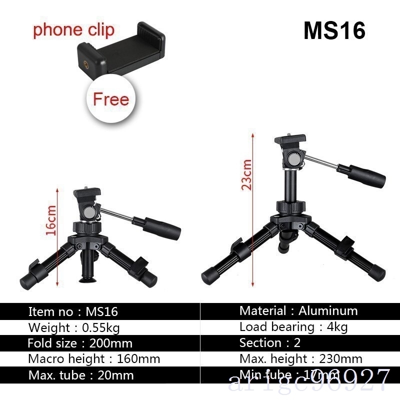 J231★小型軽量卓上カメラ三脚電話スタンドホルダーポータブルデスクトップコンパクトポケット用のミニ三脚一眼カメラ_画像9