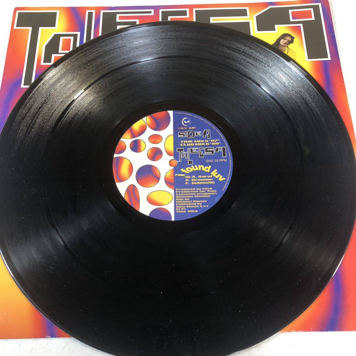 m430 輸入盤 LPレコード【TALEESA /i found luv】'94 ラップ/ダンス/ディスコ/エレクトリック ペラジャケ イタリア盤_画像3
