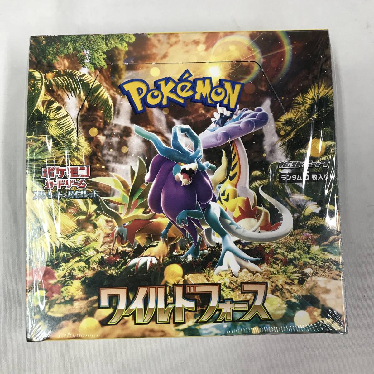 kb2257 送料無料！箱ダメージ未開封品 1BOX ポケモンカードゲーム スカーレット&バイオレット 拡張パック ワイルドフォース_画像1