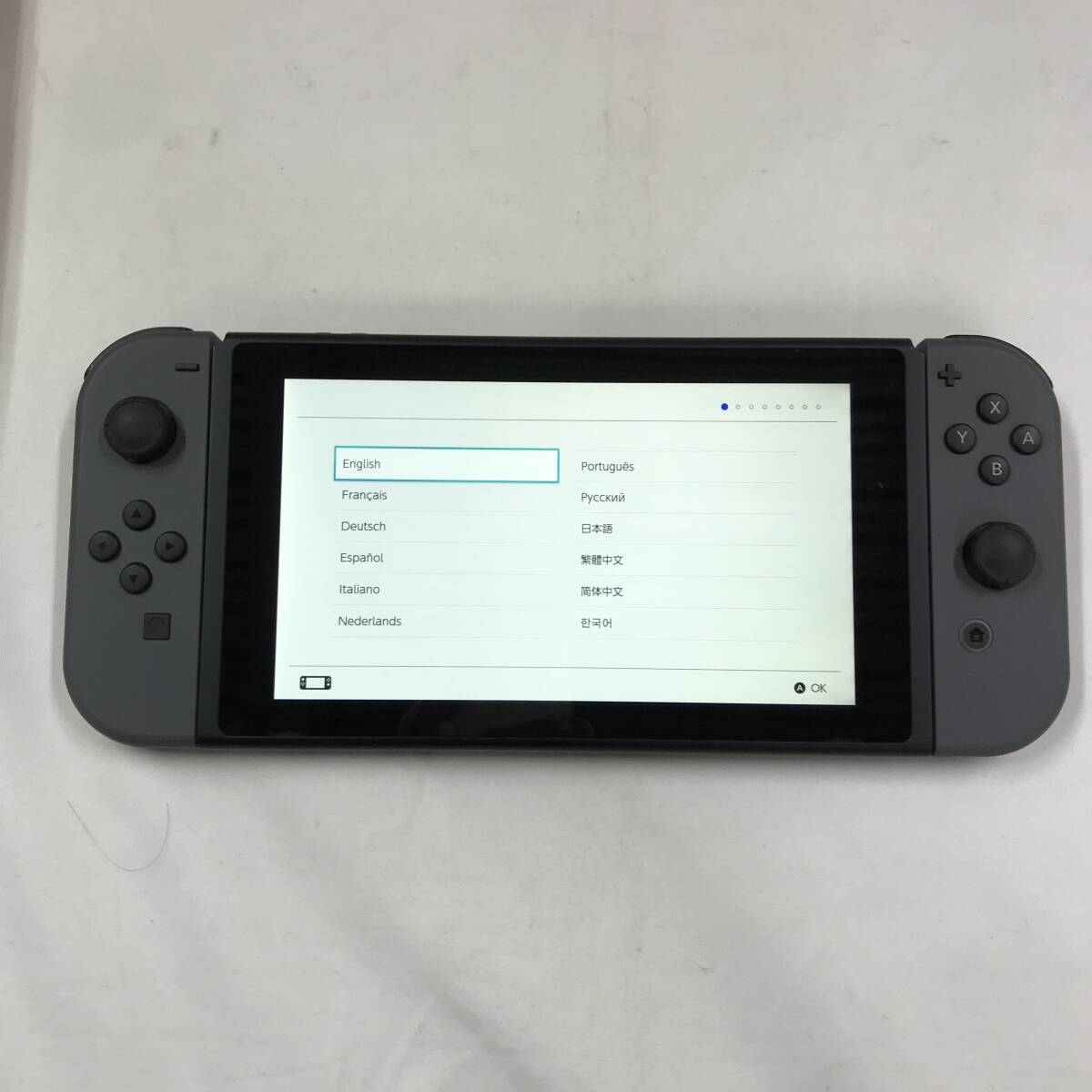 gb2143 送料無料！動作品 ニンテンドースイッチ 本体 Nintendo Switch Joy-Con(L)/(R) グレー_画像5