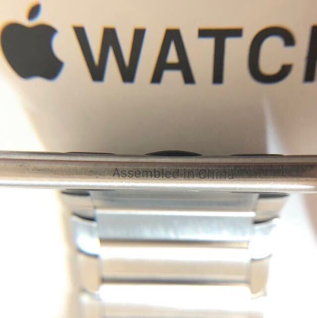 美品 純正 apple watch リンクブレスレット シルバー 38mm/40mm/41mmケース用 ステンレス 交換バンド MJ5G2FE/Aの画像6
